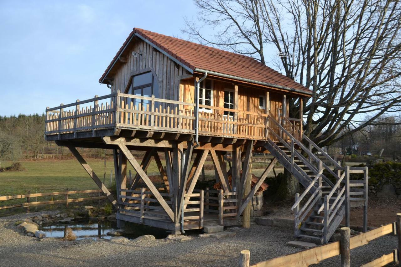 Les Cabanes Des Fontaines Saint-Sernin-du-Bois Dış mekan fotoğraf